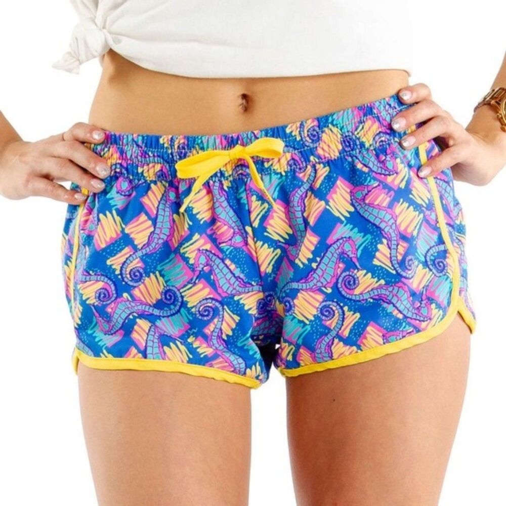 TIPSY ELVES Women's Seahorse Beach Shorts Sz MEDIUM